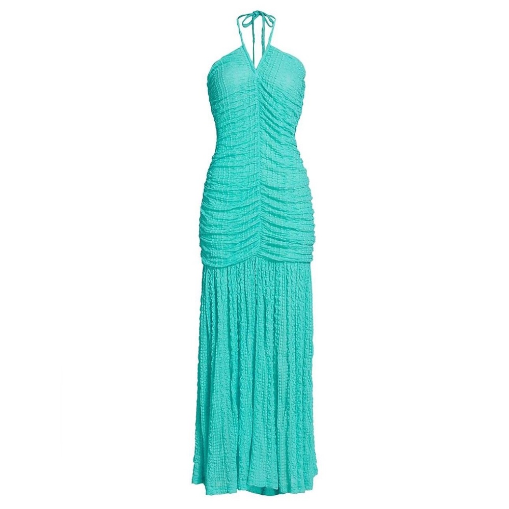 Blue Curacao maxi dress by GANNI